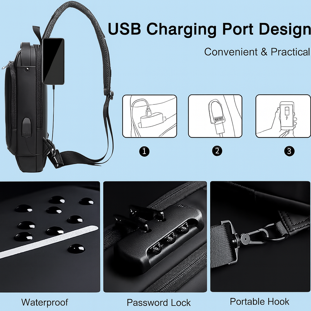 Sling Bag for Men & Women